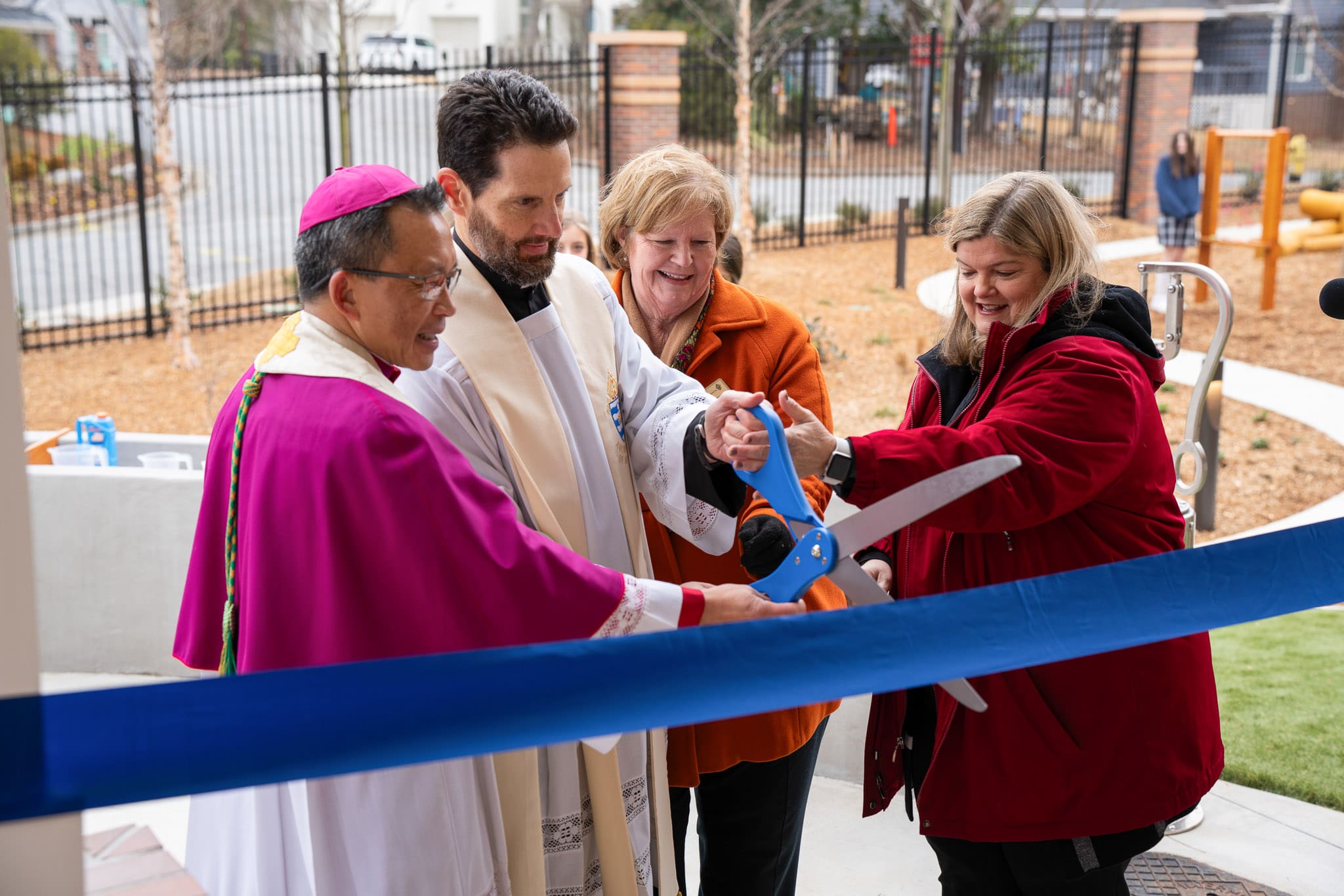 Bishop Tran Ribbon Cutting